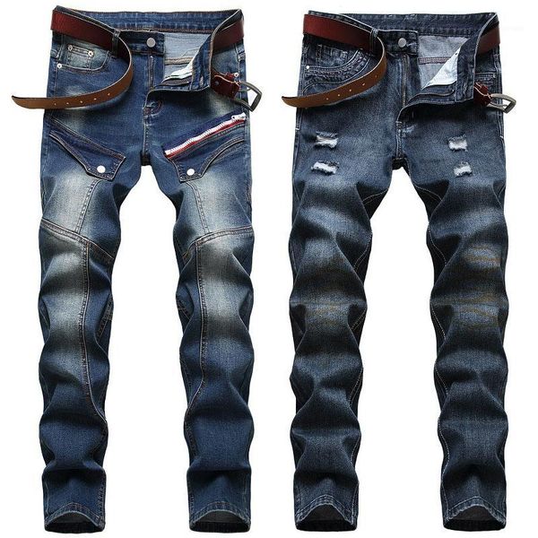 new fashion men straight jeans skinny jeans denim pant long pant ripped men1, Blue
new fashion men straight jeans skinny jeans denim pant long pant ripped men1, Blue