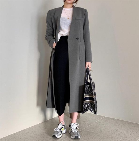 lmq new 2020 new fashion casual simple classic slim long suit coat chic business jacket windbreaker suit collar office lady coat, Tan;black
lmq new 2020 new fashion casual simple classic slim long suit coat chic business jacket windbreaker suit collar office lady coat, Tan;black