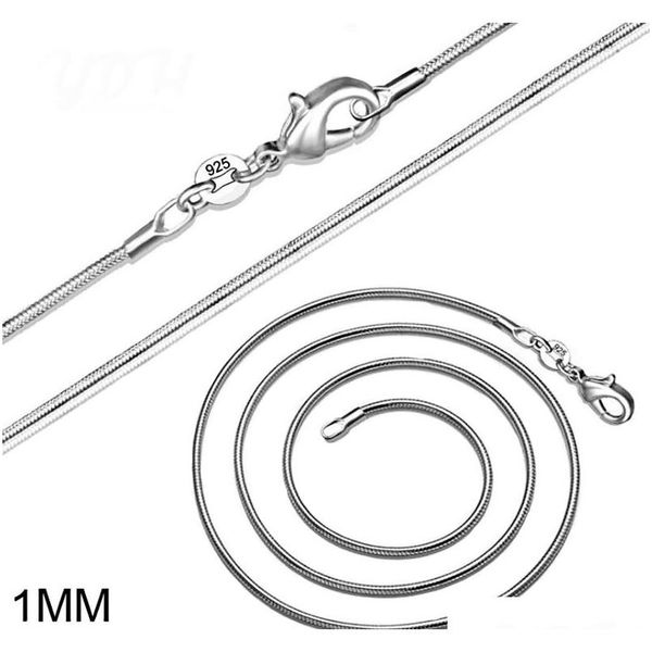 size 1mm 100 pcs 925 sterling silver smooth snake chain necklace lobster clasps chain jewelry 16inch --- 24inch wvqeh
size 1mm 100 pcs 925 sterling silver smooth snake chain necklace lobster clasps chain jewelry 16inch --- 24inch wvqeh