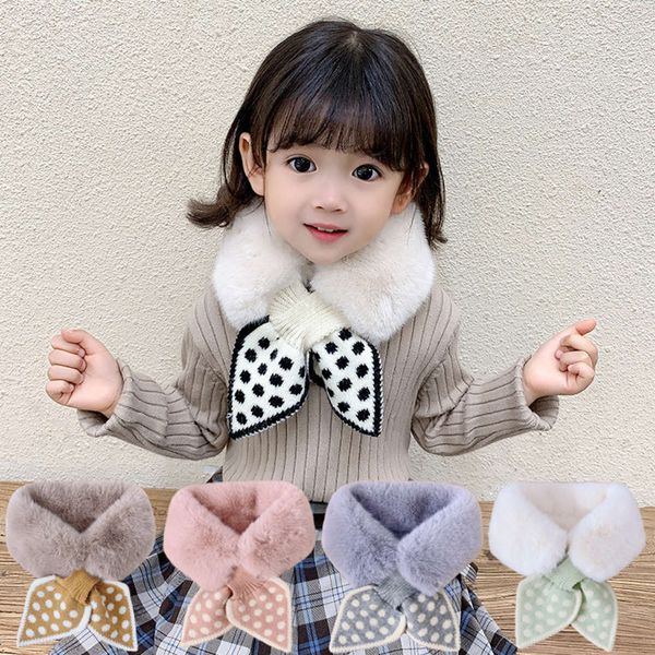 wave winter love new point children's knitting collar baby cross scarf men's and women's warm plush neck, Red;brown 
wave winter love new point children's knitting collar baby cross scarf men's and women's warm plush neck, Red;brown