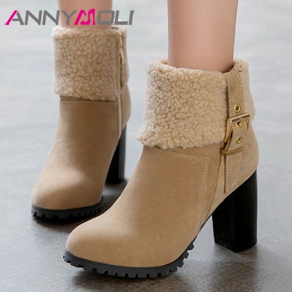 annymoli zip ankle boots woman block heel short boots super high heel shoes buckle female footwear winter black green size 34-43
annymoli zip ankle boots woman block heel short boots super high heel shoes buckle female footwear winter black green size 34-43