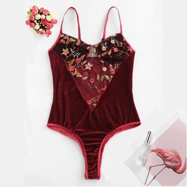 flower embroidered velvet mesh insert teddy lingerie women underwear sleeveless solid babydoll sleepwear bodysuits1, Black;red
flower embroidered velvet mesh insert teddy lingerie women underwear sleeveless solid babydoll sleepwear bodysuits1, Black;red