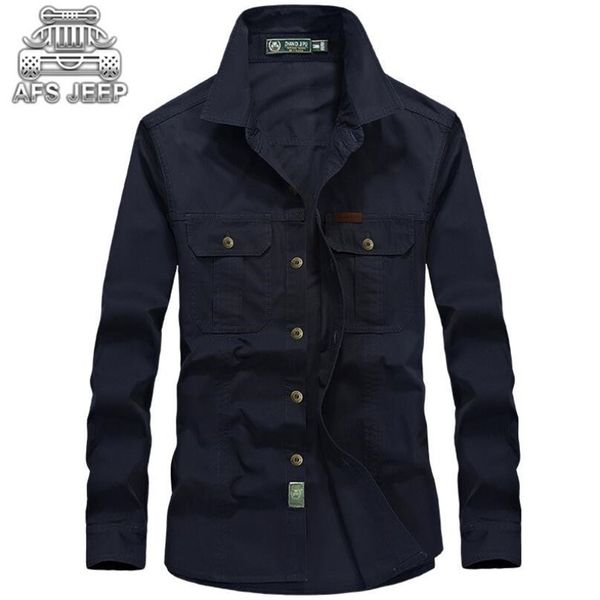 plus size 6xl men shirt original brand afs jeep loose denim 100% cotton camisas hombre vestir hawaiian wearable long sleeve y200408, White;black
plus size 6xl men shirt original brand afs jeep loose denim 100% cotton camisas hombre vestir hawaiian wearable long sleeve y200408, White;black