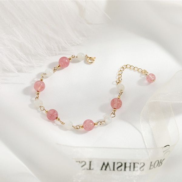 meow hands make strawberry powder moonstone bracelet girl sweet and powerful move crystal pink crystalbracelet pink crystal peach blossom ps, Golden;silver
meow hands make strawberry powder moonstone bracelet girl sweet and powerful move crystal pink crystalbracelet pink crystal peach blossom ps, Golden;silver