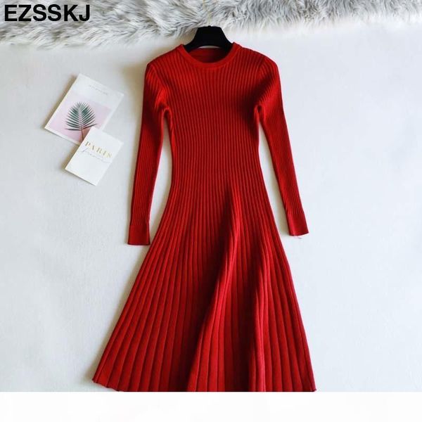 2019 woman elegant autumn winter solid women thick sweater full sleeve long a-line robe knit dress j190529, Black;pink
2019 woman elegant autumn winter solid women thick sweater full sleeve long a-line robe knit dress j190529, Black;pink