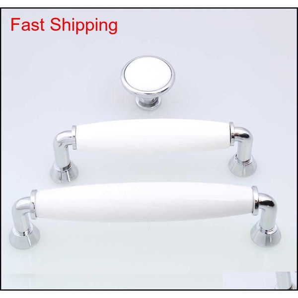 5" modern simple silver white furniture handles white ceramic dresser kitchen cabinet door handles chrome dr qylepg packing2010
5" modern simple silver white furniture handles white ceramic dresser kitchen cabinet door handles chrome dr qylepg packing2010