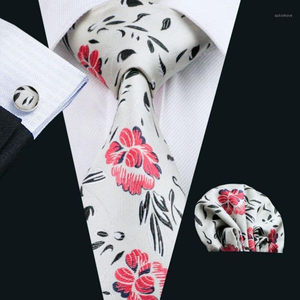 2020 wedding tie hanky cufflinks set lvorie floral pattern handmade silk ties for mens business party necktie ls-2251, Black;gray
2020 wedding tie hanky cufflinks set lvorie floral pattern handmade silk ties for mens business party necktie ls-2251, Black;gray