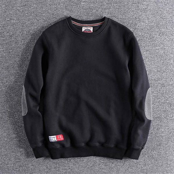 men autumn and winter fashion brand england style vintage cotton cashmere o-neck sweatshirt male casual ware patchwork pullovers, Black
men autumn and winter fashion brand england style vintage cotton cashmere o-neck sweatshirt male casual ware patchwork pullovers, Black