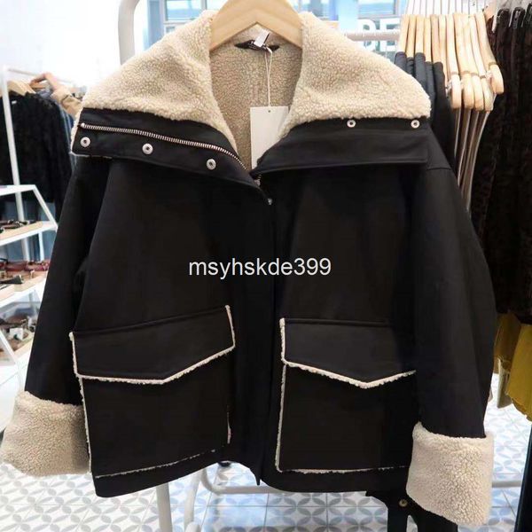 two piece dress xiaozhongchao brand os autumn winter style lamb wool short loose versatile thickened work coat for women, White
two piece dress xiaozhongchao brand os autumn winter style lamb wool short loose versatile thickened work coat for women, White