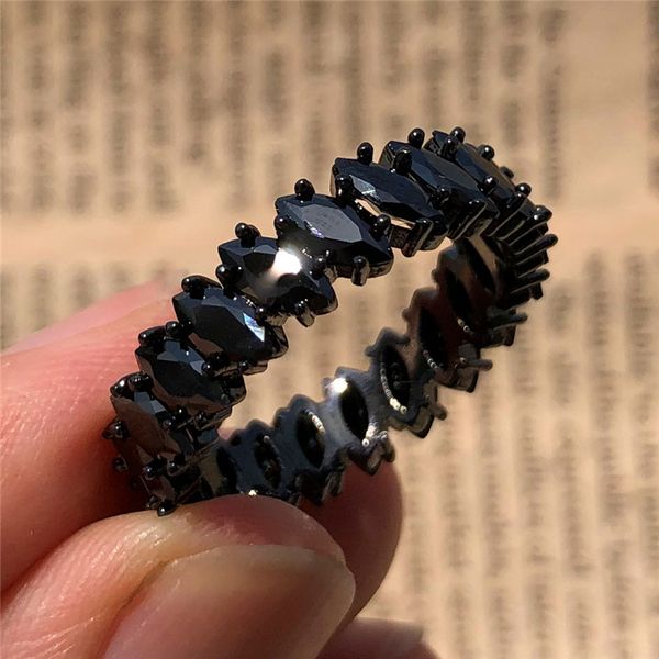cute female ladies black stone ring fashion gold filled wedding bands jewelry promise love engagement rings for women, Silver
cute female ladies black stone ring fashion gold filled wedding bands jewelry promise love engagement rings for women, Silver