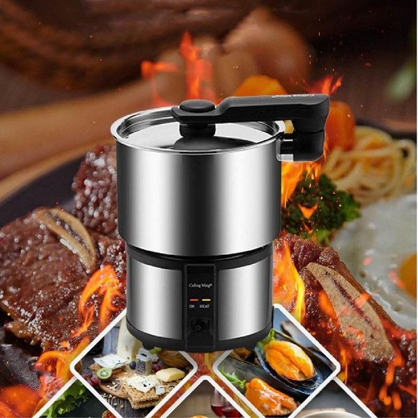 450w travel pot mini portable 304 stainless steel electric pot electric boiling small steamer stew 110-240v
450w travel pot mini portable 304 stainless steel electric pot electric boiling small steamer stew 110-240v