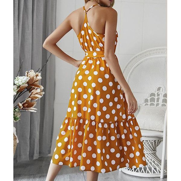 women's casual yellow loose dress v neck polka dot sling long dress beach holiday style ladies fashion streetwear vestidos, Black;gray
women's casual yellow loose dress v neck polka dot sling long dress beach holiday style ladies fashion streetwear vestidos, Black;gray