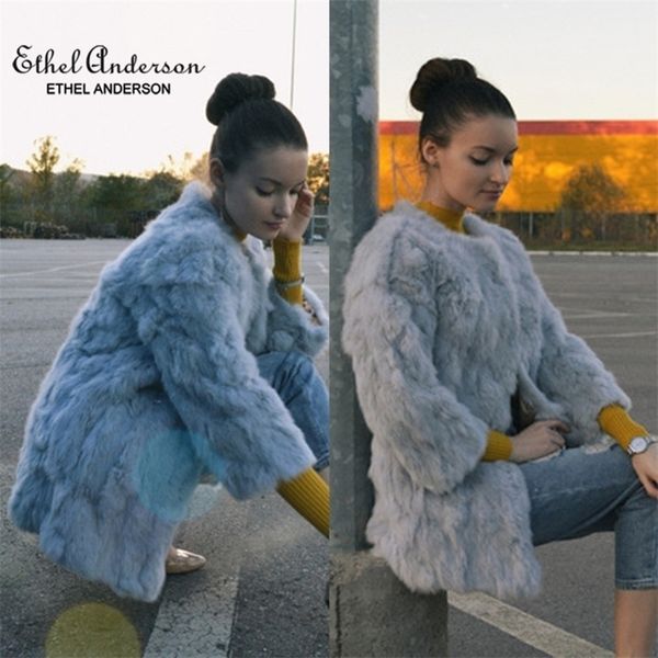ethel anderson natural o-neck thin long real coat genuine full pelt jacket women's rabbit fur outwear 201103, Black
ethel anderson natural o-neck thin long real coat genuine full pelt jacket women's rabbit fur outwear 201103, Black