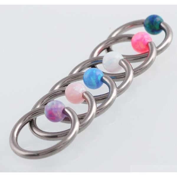 1pc g23 titanium septum piercing nose ring opal ball closure nipple lip tragus eyebrow earring nose sqcxrl new_dhbest, Black
1pc g23 titanium septum piercing nose ring opal ball closure nipple lip tragus eyebrow earring nose sqcxrl new_dhbest, Black