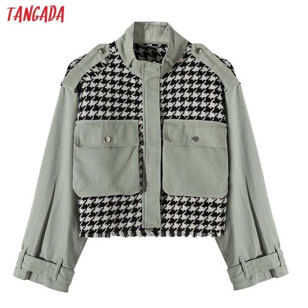 tangada women autumn winter plaid tweed patchwork jacket coat long sleeve loose oversize boy friend coat qj25 t200930, Black
tangada women autumn winter plaid tweed patchwork jacket coat long sleeve loose oversize boy friend coat qj25 t200930, Black
