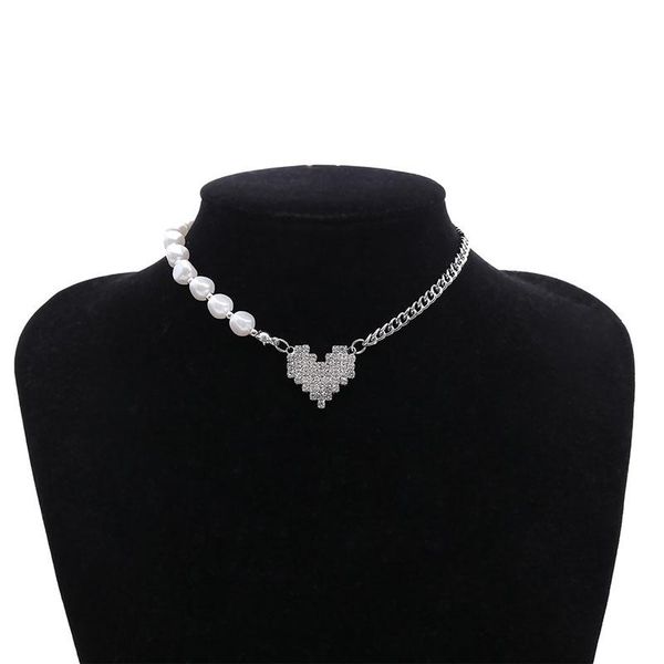 sweet metallic love chain imitation pearls pendant necklaces temperament pendant women ladies necklaces for valentine's day gift, Silver
sweet metallic love chain imitation pearls pendant necklaces temperament pendant women ladies necklaces for valentine's day gift, Silver