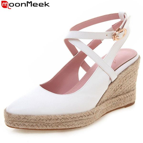 moonmeek size 34-41 new pumps women shoes pointed toe shallow buckle ladies prom wedidng shoes wedges women 2021, Black
moonmeek size 34-41 new pumps women shoes pointed toe shallow buckle ladies prom wedidng shoes wedges women 2021, Black