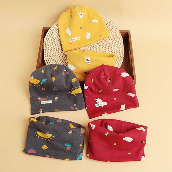 autumn and winter 20 cartoon children's hooded scarf 2-piece printed baby hat neck set, Red;brown
autumn and winter 20 cartoon children's hooded scarf 2-piece printed baby hat neck set, Red;brown