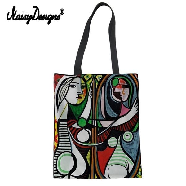picasso master painting ladies canvas tote shoulder shopper hand bag purse for women travel beach colorful shopping handbags y201224
picasso master painting ladies canvas tote shoulder shopper hand bag purse for women travel beach colorful shopping handbags y201224