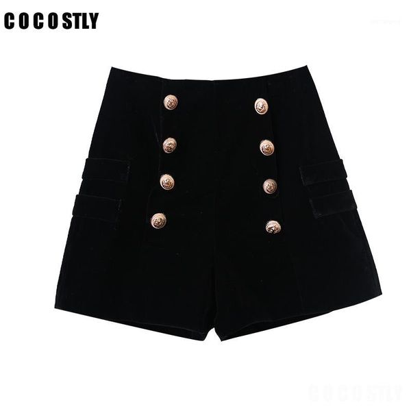 autumn winter new high waist velvet shorts women wide leg slim double breasted casual shorts1, White;black
autumn winter new high waist velvet shorts women wide leg slim double breasted casual shorts1, White;black