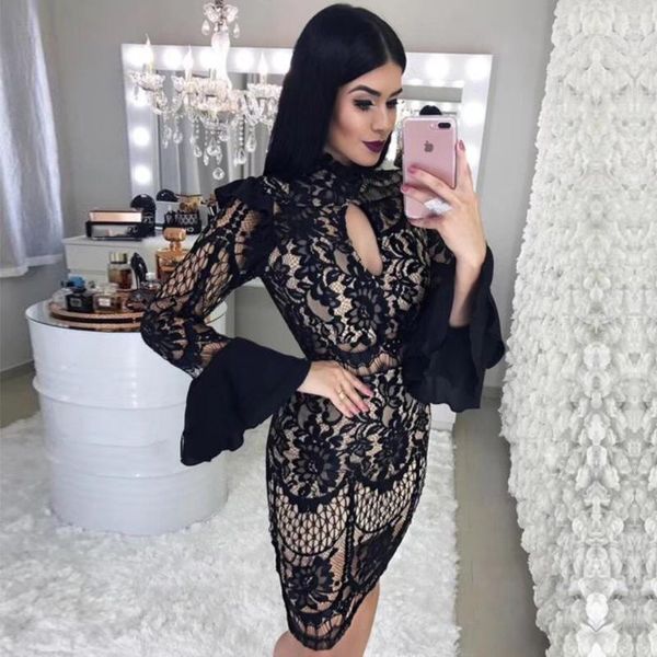 seamyla new fashion bandage dresses women long sleeve black lace celebrity party dress vestidos bodycon clubwear dress 20201, Black;gray
seamyla new fashion bandage dresses women long sleeve black lace celebrity party dress vestidos bodycon clubwear dress 20201, Black;gray
