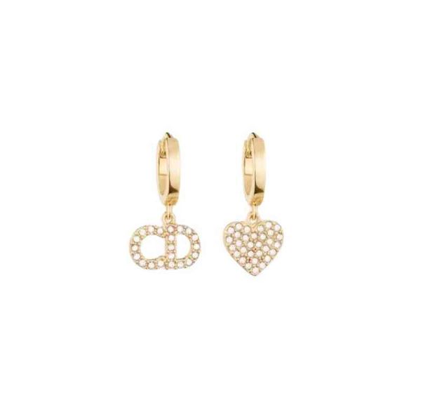 love earrings fashion asymmetric jewelry, Silver