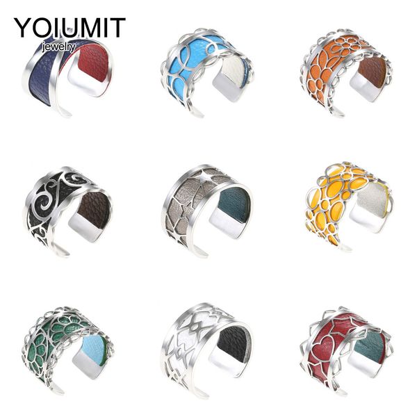 cremo new stainless steel ring for women bijoux homme style argent adjustable ring interchangeable leather bague femme argent 201110, Silver
cremo new stainless steel ring for women bijoux homme style argent adjustable ring interchangeable leather bague femme argent 201110, Silver