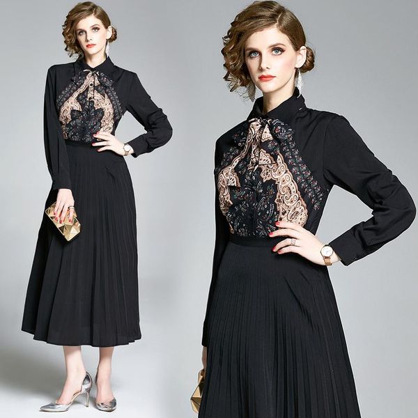 casual dresses woman dress vintage chiffon 2021 spring elegant long sleeve women plus size vestido de mujer femme robe, Black;gray
casual dresses woman dress vintage chiffon 2021 spring elegant long sleeve women plus size vestido de mujer femme robe, Black;gray