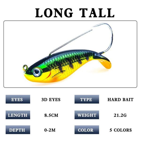 1pcs 85mm 21.2g anti grass lead fishing wobblers artificial hard bait crabkbait single hooks fish bass pike carp fish qylmxo
1pcs 85mm 21.2g anti grass lead fishing wobblers artificial hard bait crabkbait single hooks fish bass pike carp fish qylmxo