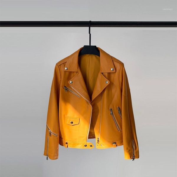 genuine leather jacket women motorcycle leather coats 100% sheepskin coat female spring autumn 2021 mujer chaqueta pph34001, Black
genuine leather jacket women motorcycle leather coats 100% sheepskin coat female spring autumn 2021 mujer chaqueta pph34001, Black