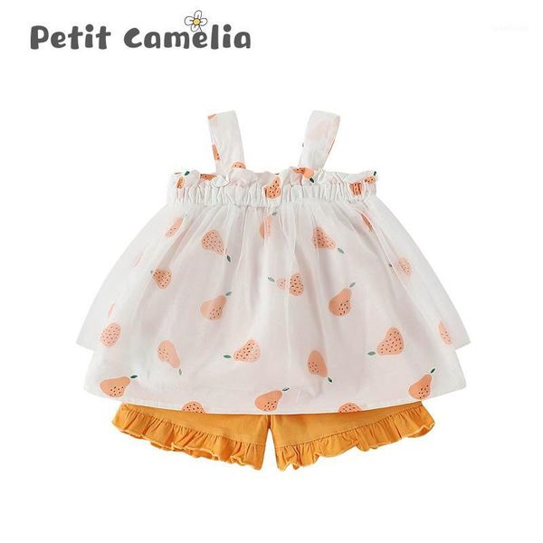 summer clothes combination 0-5 year baby girl fruit printing clothes petal side shorts two-piece set summer fresh girl1, White
summer clothes combination 0-5 year baby girl fruit printing clothes petal side shorts two-piece set summer fresh girl1, White