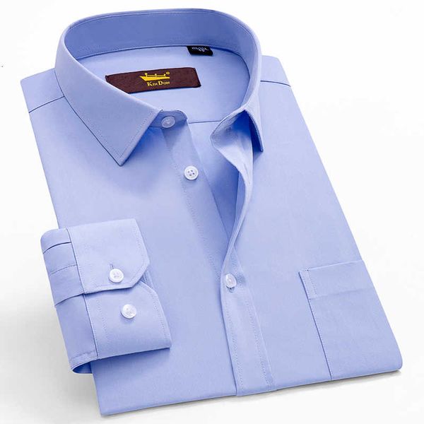 men's regular-fit business casual long sleeved shirt with pocket white blue black smart male social work office shirts, White;black
men's regular-fit business casual long sleeved shirt with pocket white blue black smart male social work office shirts, White;black