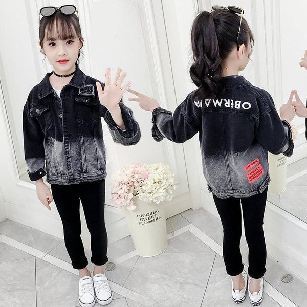 kids girls black jacket gradient jeans denim jacket for girls 4 5 6 7 8 9 10 11 12 13 years spring autumn casual outerwear coat1, Blue;gray
kids girls black jacket gradient jeans denim jacket for girls 4 5 6 7 8 9 10 11 12 13 years spring autumn casual outerwear coat1, Blue;gray