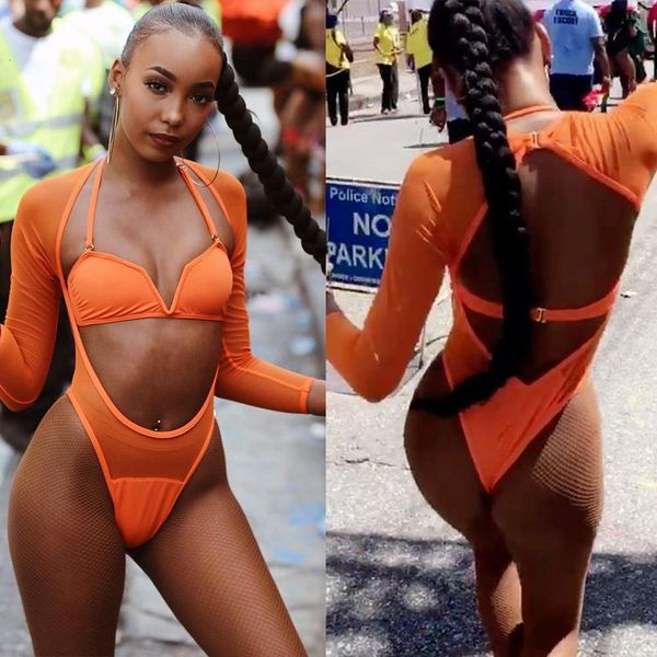 long sleeve backless bodysuit womens summer 2019 fashion orange see-through mesh bodycon halter beach 2 two piece sets, Black;white
long sleeve backless bodysuit womens summer 2019 fashion orange see-through mesh bodycon halter beach 2 two piece sets, Black;white