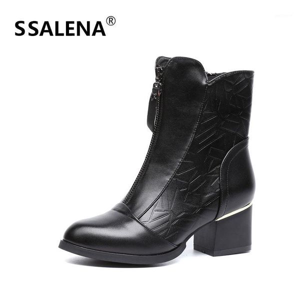 women pointed toe fashion leather boots women mid heel solid all match breathable shoes female rubber sole comfort shoes 609191, Black
women pointed toe fashion leather boots women mid heel solid all match breathable shoes female rubber sole comfort shoes 609191, Black