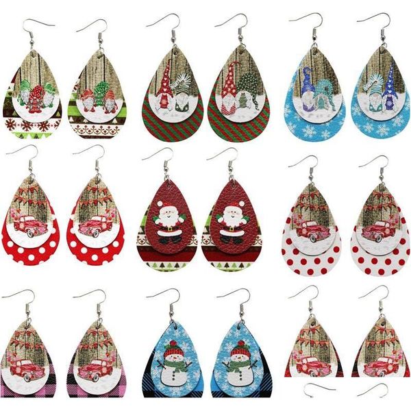 new teardrop 2020 christmas glitter doubles faux leather earrings layered fashion deer shaped earring sqcllk beauty888, Silver 
new teardrop 2020 christmas glitter doubles faux leather earrings layered fashion deer shaped earring sqcllk beauty888, Silver