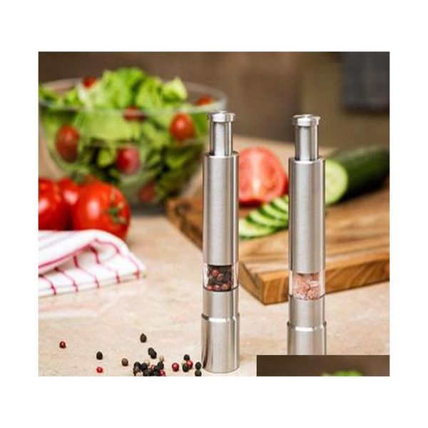 stainless steel pepper grinder portable manual pepper muller seasoning grinding milling machine mini cook jlljwy dhsybaby
stainless steel pepper grinder portable manual pepper muller seasoning grinding milling machine mini cook jlljwy dhsybaby