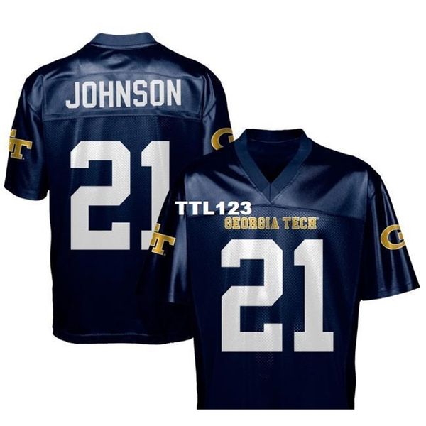 121 ga tech yellowjackets c. johnson #21 real full embroidery college jersey size s-4xl or custom any name or number jersey, Black
121 ga tech yellowjackets c. johnson #21 real full embroidery college jersey size s-4xl or custom any name or number jersey, Black