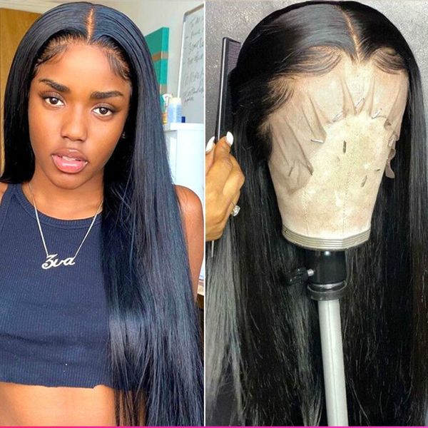 straight lace front human hair wigs t part transparent lace frontal wigs brazilian 180 density 30 inch straight lace front wig, Black;brown
straight lace front human hair wigs t part transparent lace frontal wigs brazilian 180 density 30 inch straight lace front wig, Black;brown