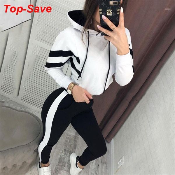 2020 summer tracksuit long sleeve thicken hooded sweatshirts 2 piece set casual sport suit women tracksuit set dropshipping1, White 
2020 summer tracksuit long sleeve thicken hooded sweatshirts 2 piece set casual sport suit women tracksuit set dropshipping1, White