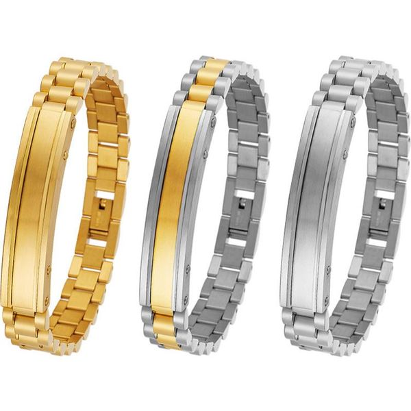 10mm wide watch band strap style mens bracelets for men golden stainless steel boys jewellery accessories wholesale dropshipping, Black
10mm wide watch band strap style mens bracelets for men golden stainless steel boys jewellery accessories wholesale dropshipping, Black