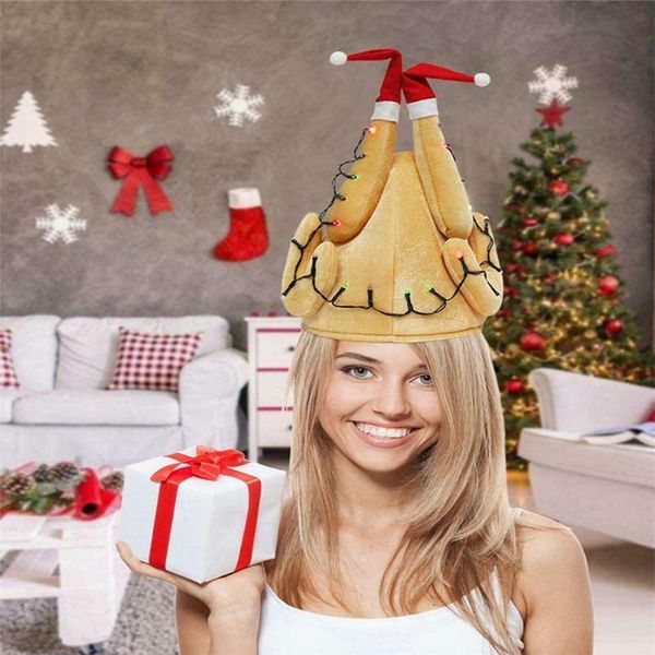 thanksgiving turkey hat christmas hats women men roasted turkey hat with led light strings
thanksgiving turkey hat christmas hats women men roasted turkey hat with led light strings