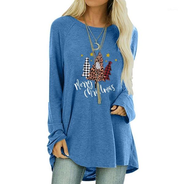 women merry christmas t-shirt tree print pullover casual girl long sleeve tee shirt femme loose shirt fashion1, White
women merry christmas t-shirt tree print pullover casual girl long sleeve tee shirt femme loose shirt fashion1, White