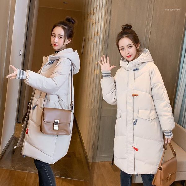 women's down & parkas diwish 2021 fashion horn button coat women winter hooded windproof jacket casual long parka ladies coat1, Black
women's down & parkas diwish 2021 fashion horn button coat women winter hooded windproof jacket casual long parka ladies coat1, Black