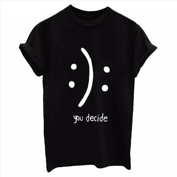 you decide letter print t shirt women short sleeve o neck loose tshirt 2021 summer women tee camisetas mujer, White 
you decide letter print t shirt women short sleeve o neck loose tshirt 2021 summer women tee camisetas mujer, White