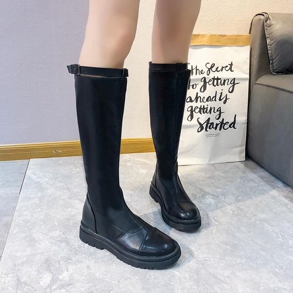 black knee high boots women shoes 2020 platform long boots winter shoes metal buckle chunky motorcycle women botas mujer
black knee high boots women shoes 2020 platform long boots winter shoes metal buckle chunky motorcycle women botas mujer