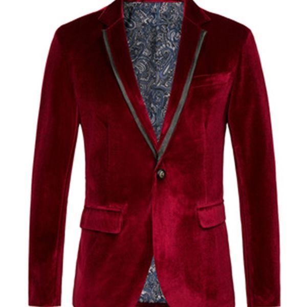 2021 new solid color host suit male korean version of the casual single suit youth gold velvet small jacket, White;black
2021 new solid color host suit male korean version of the casual single suit youth gold velvet small jacket, White;black