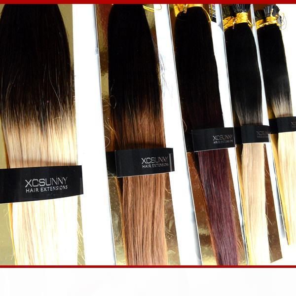 100% remy indian hair ombre i tip hair extensions 18"20" 1g s extension keratine blonde human hair extension, Black
100% remy indian hair ombre i tip hair extensions 18"20" 1g s extension keratine blonde human hair extension, Black