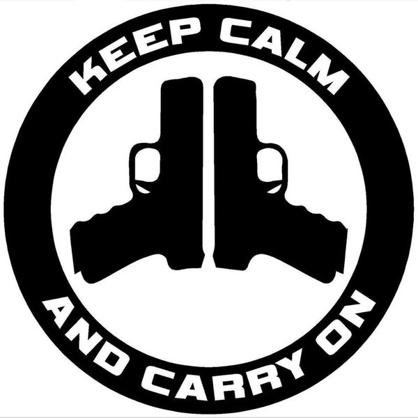 12.7cm*12.7cm keep calm and carry on - gun control decal car stickers reflective vinyl styling black sliver c8-1028
12.7cm*12.7cm keep calm and carry on - gun control decal car stickers reflective vinyl styling black sliver c8-1028