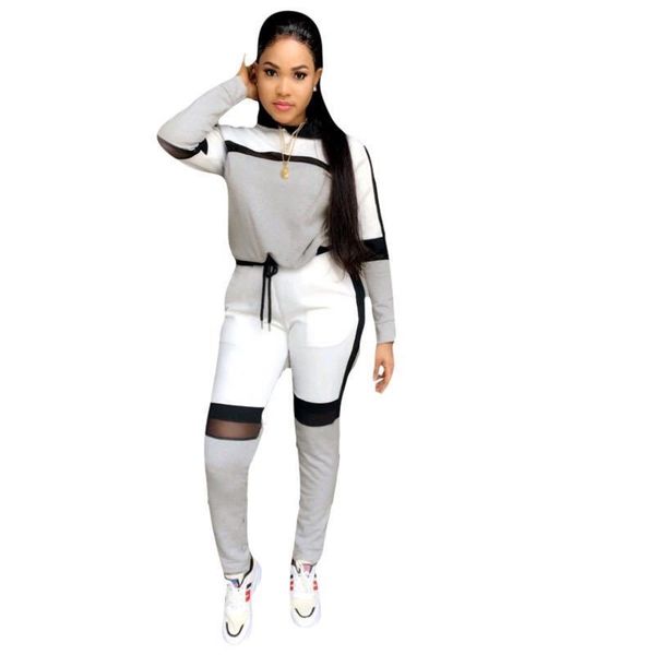 wholesale new patchwork leisure sports long sweatshirt fashion two piece pants set women clothing
wholesale new patchwork leisure sports long sweatshirt fashion two piece pants set women clothing
